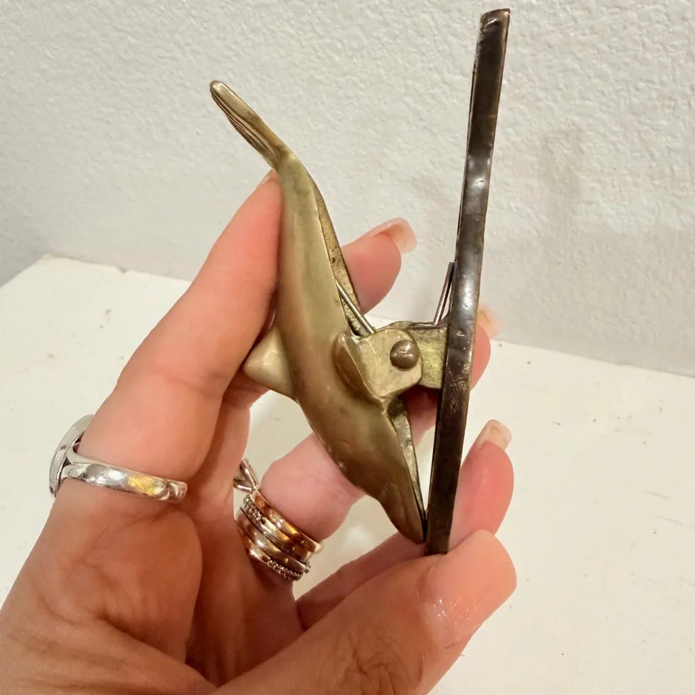 Vintage Solid Brass Fish Bottle Opener‎ | Nautical Barware Decor